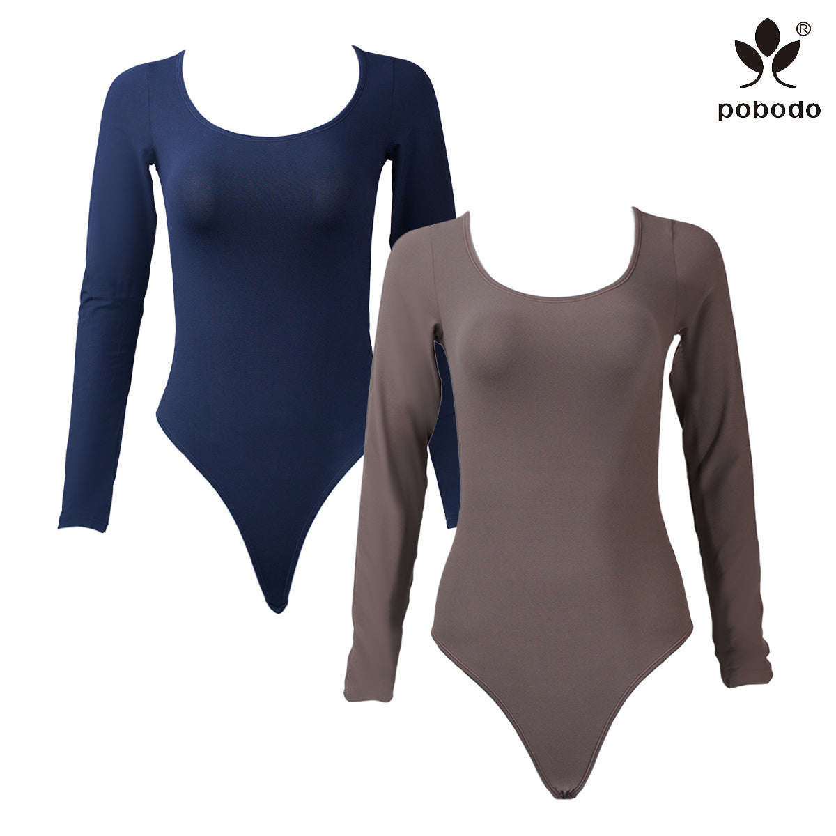 Round Neck Long Sleeved Jumpsuit
