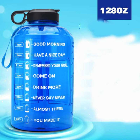 Creative Gradient Portable Plastic Big Water Bottle