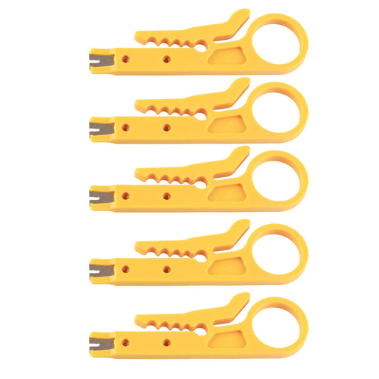 5Pcs Mini Wire Stripper Portable Durable Network Wire Stripper for CAT5,CAT5eCAT6 Data Cable 3D Printers PTFE Tube