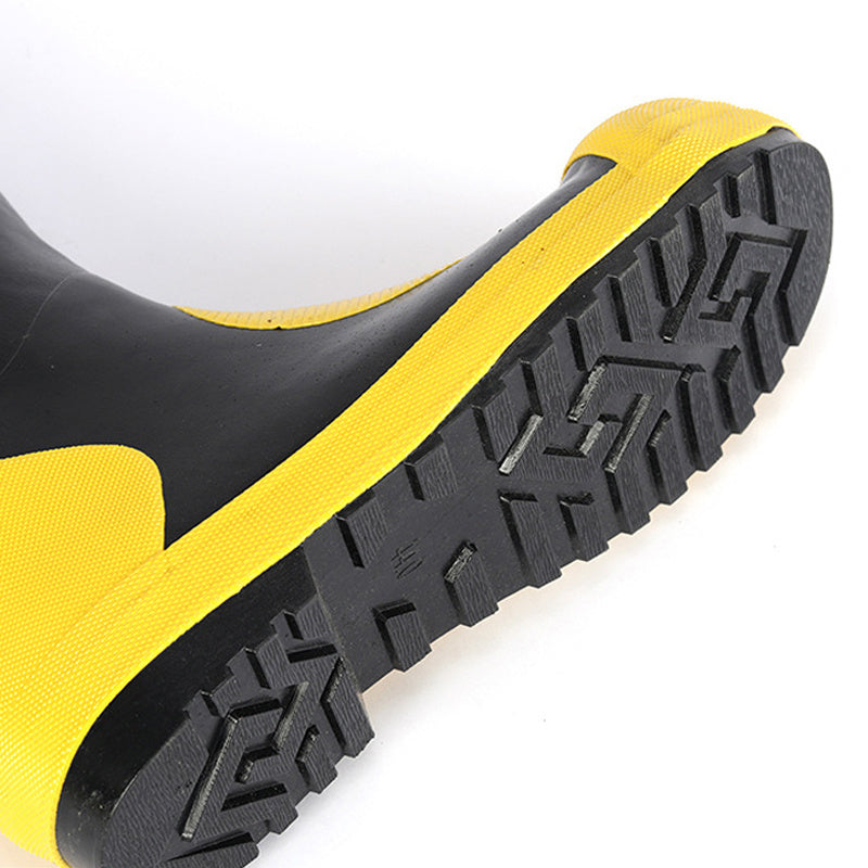 Emergency Rescue High Boots Heat Resistance Insulation Non Slip Rubber Fire Protective Boots 41 Size