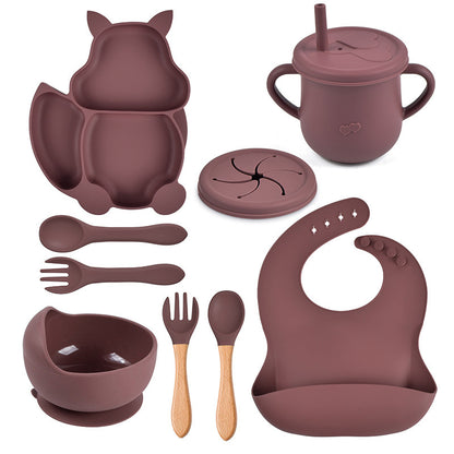 8 PCs Babies' Dinner Plate Baby Bowl