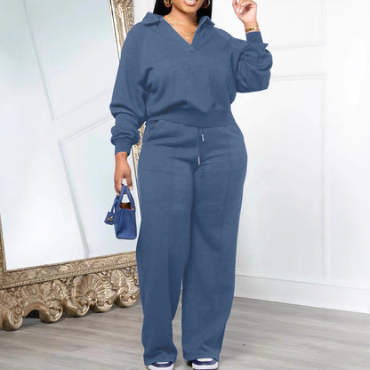 Sports Thickening Women's Pants Suit