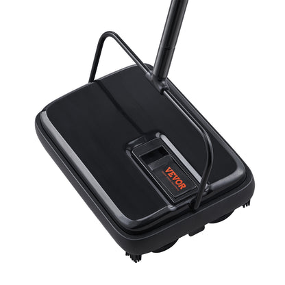 VEVOR Carpet Sweeper, 7.87 In Sweeping Paths, Floor Sweeper Manual Non Electric, 300 Ml Dustbin Capacity With Comb For Home Office Rugs Hardwood Surfaces Wood Floors Laminate, Cleans Dust Pet Hair