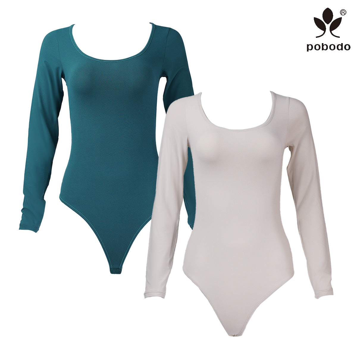 Round Neck Long Sleeved Jumpsuit