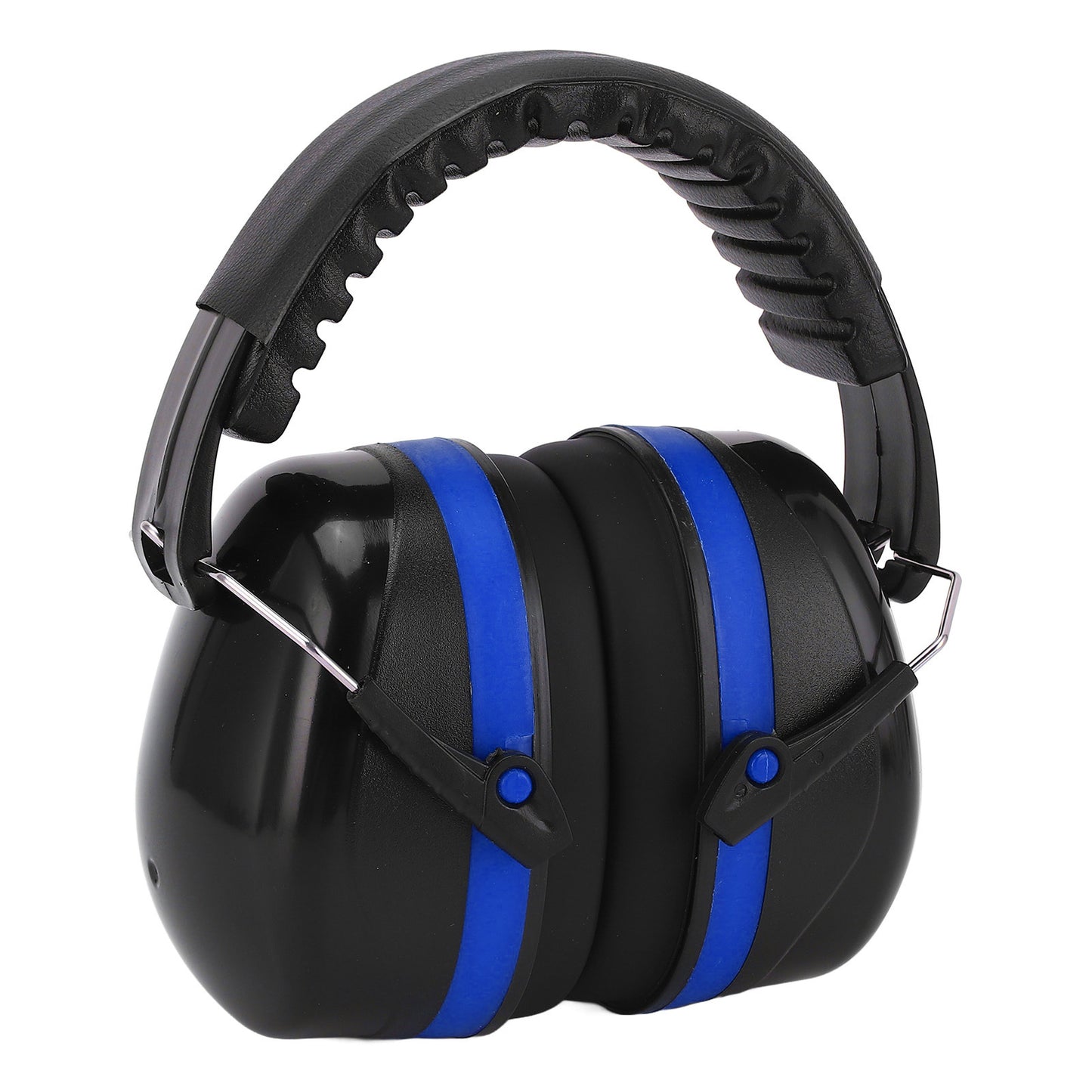 Industrial Earmuffs Noise Blocking Hearing Protection Size Adjustable Folding Ear Muffs for Baby Adults Black Blue
