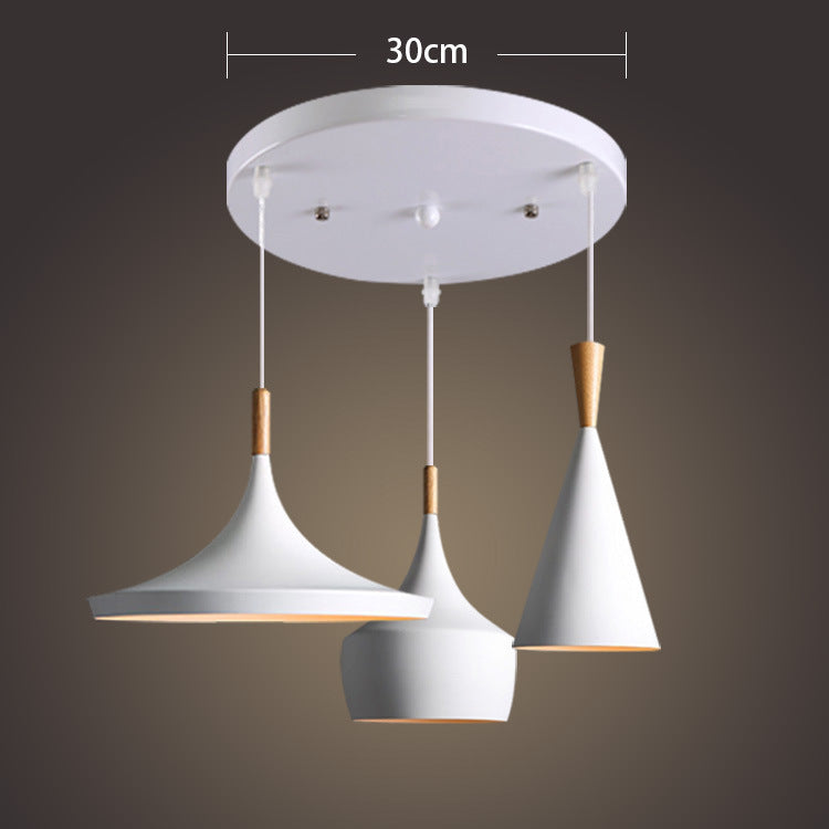 Chandelier Single Three-head Creative Musical Instrument Chandelier Bar Shop American Lamps