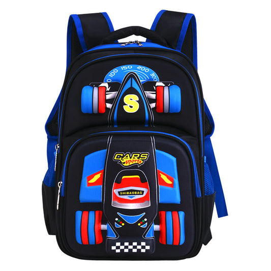 Three Dimensional Car Boys Primary School Trolley Male School Bag