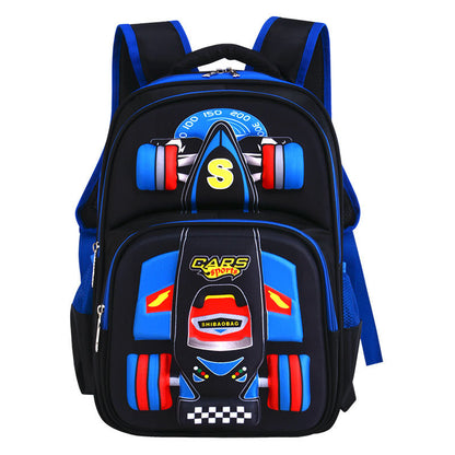 Three Dimensional Car Boys Primary School Trolley Male School Bag