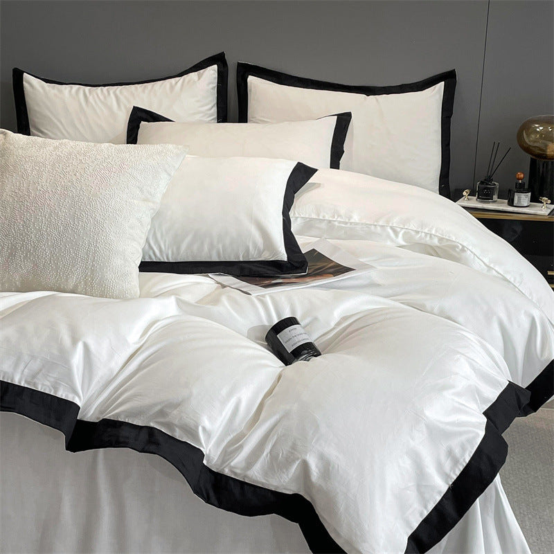 Four-piece Long Velvet High-grade Duvet Cover