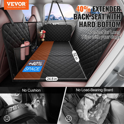 VEVOR 52 X 24.8 In Dog Car Seat Cover For Back Seat Waterproof 600D For Cars