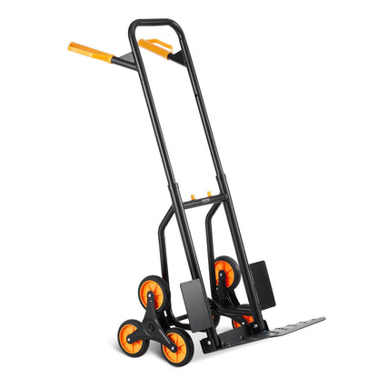 Stair Climbing Cart Heavy Duty Folding Hand Truck Dolly 440 Lbs 6 Wheels