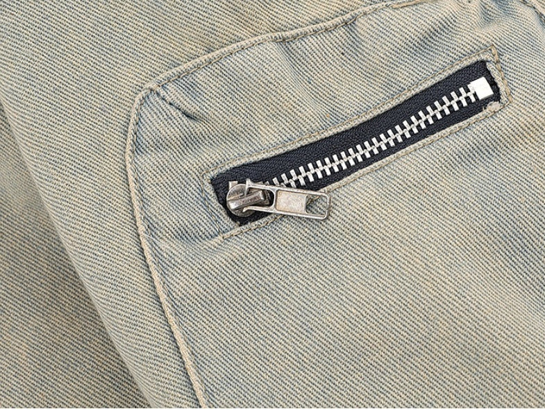 Mud colour Denim Coat For Men