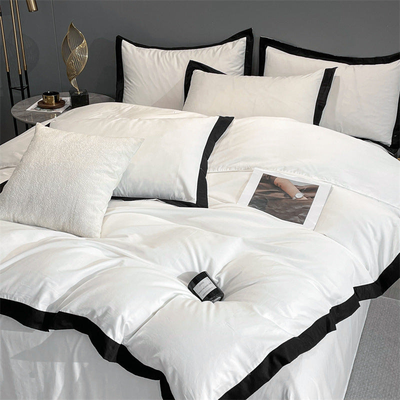 Four-piece Long Velvet High-grade Duvet Cover