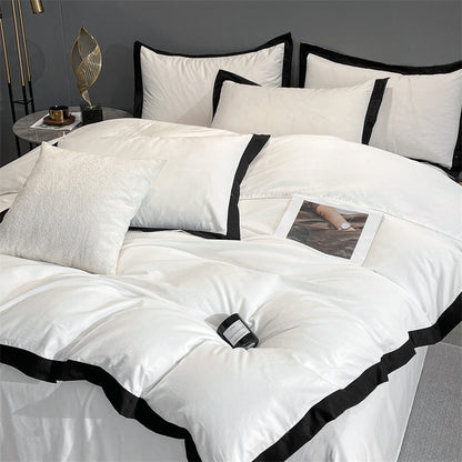Four-piece Long Velvet High-grade Duvet Cover