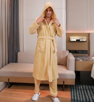Men's Fibre Velvet Gown Set