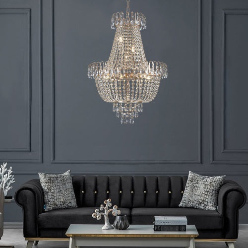 Golden Crystal Chandelier