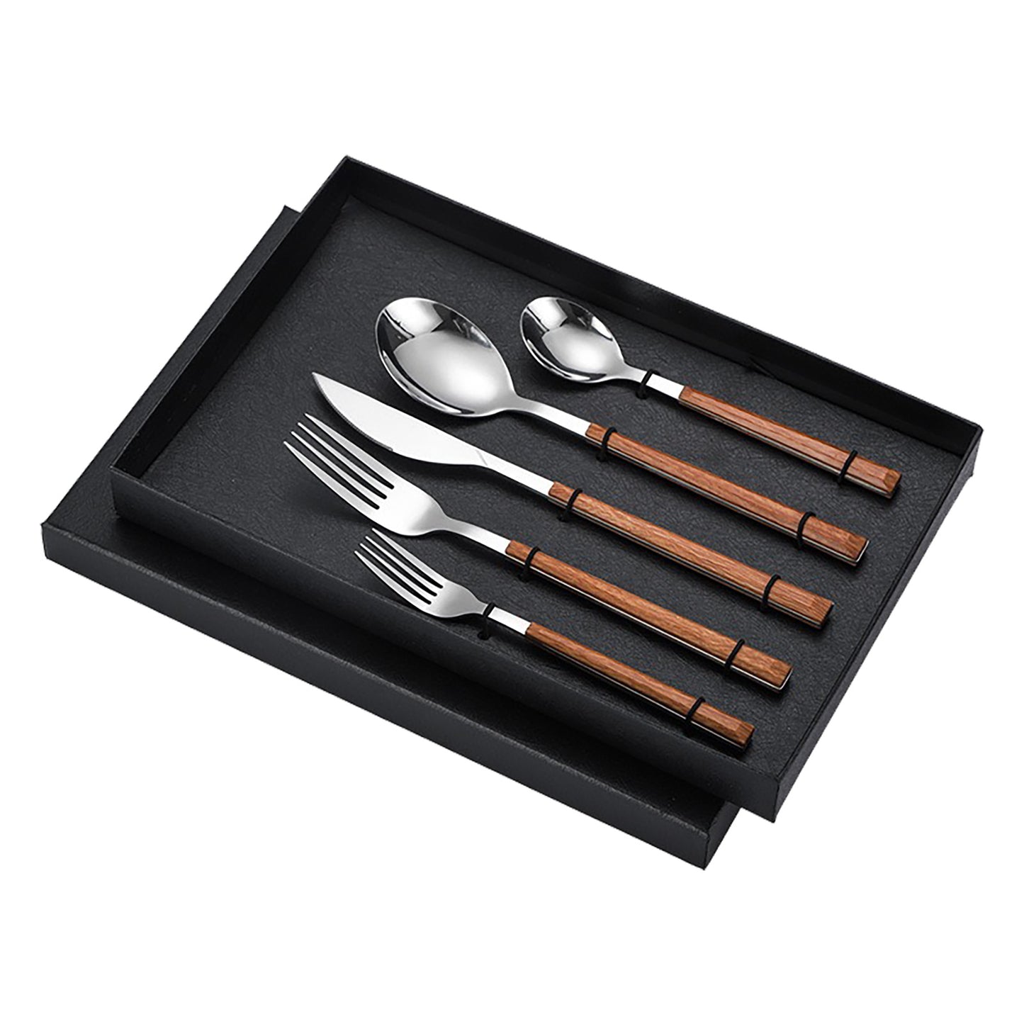 Tableware Cutlery Set Wood Grain Handle