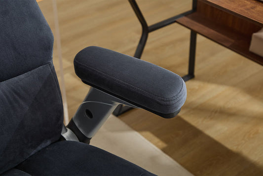 Office Chair 500lbs With Adjustable Support, Fabric Executive Computer Chair With 2D Flip-up Armrests, Ergonomic Chair Quiet Rubber Wheels, Extra Wide Seat, Adjustable Headrest