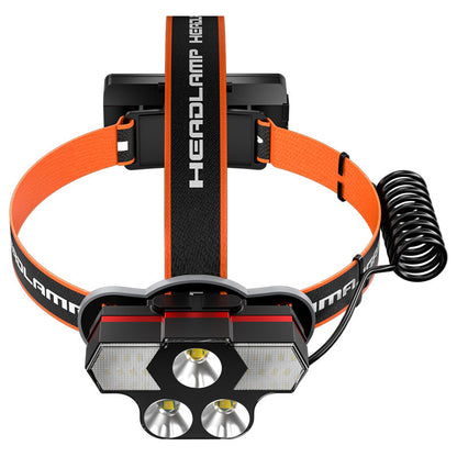 Strong LED Night Fishing Remote Charging Headlight