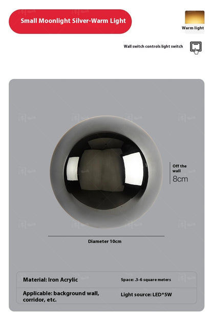 Round Aisle Lamps Solar Eclipse Bedroom Bedside Wall Lamp