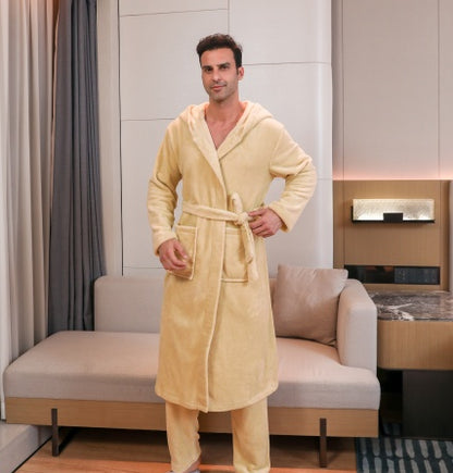 Men's Fibre Velvet Gown Set