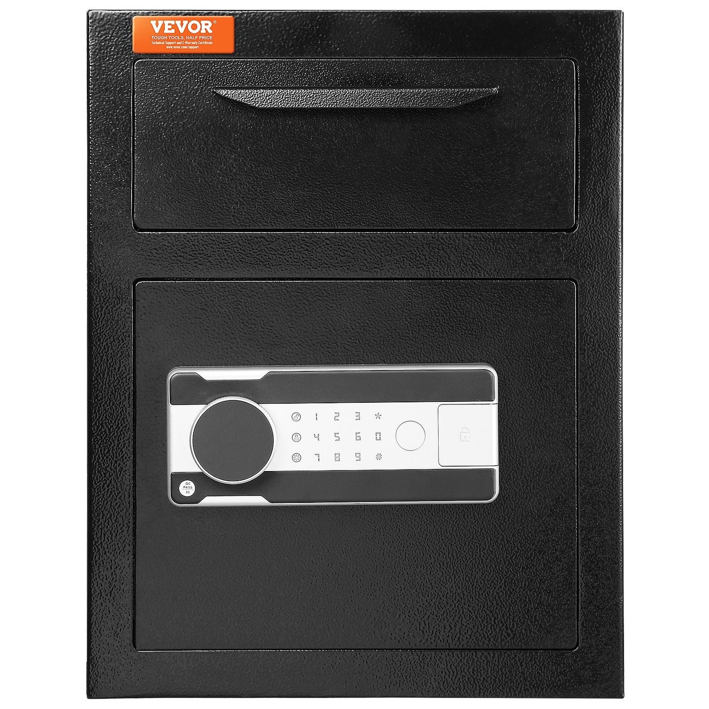 VEVOR 1.7 Cub Depository Safe, Deposit Safe With Drop Slot, Electronic Code Lock And 2 Emergency Keys, 17.71'' X 13.77'' X 13.77'' Business Drop Slot Safe For Cash, Mail In Home, Hotel, Office