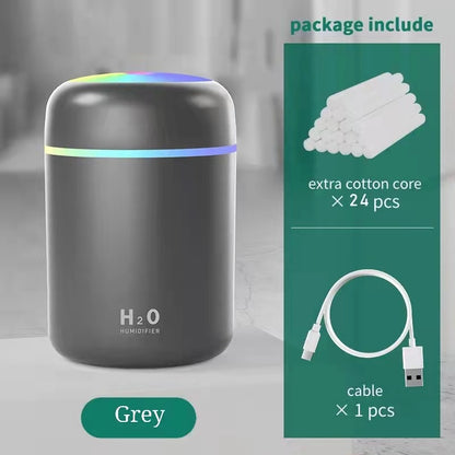 Home Car Charging Colorful Air Humidifier Usb Water Replenishment