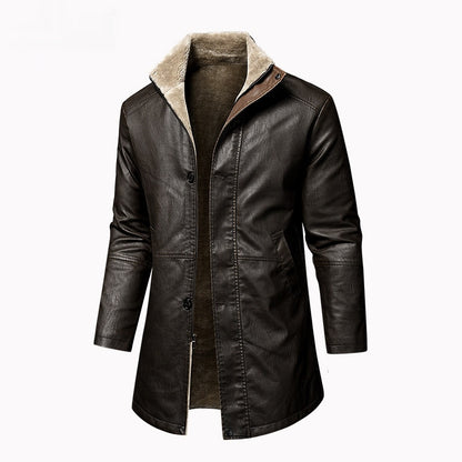 PU Leather Coat