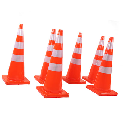 6Pcs Traffic Cones Weather Resistant