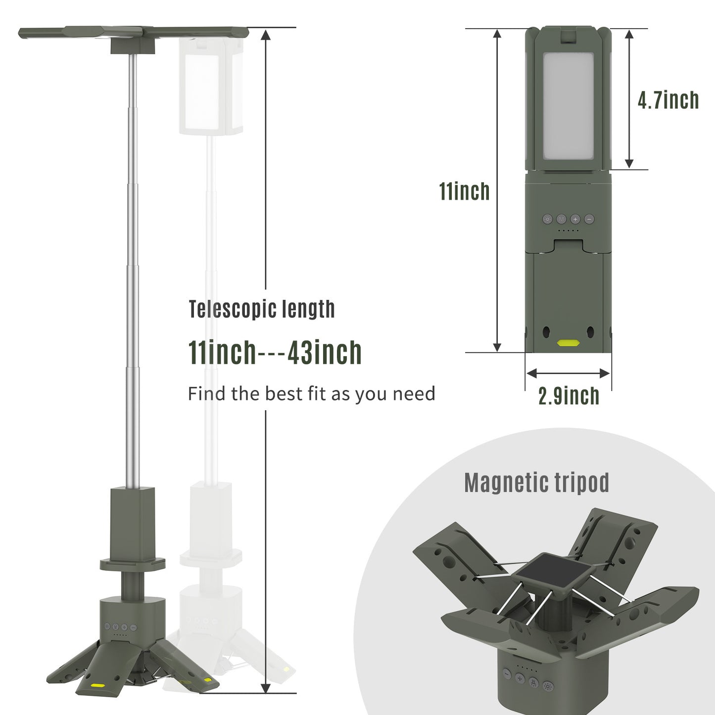 Outdoor Camping Lantern Ultra-long Life Battery Folding