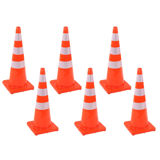 6Pcs Traffic Cones Weather Resistant