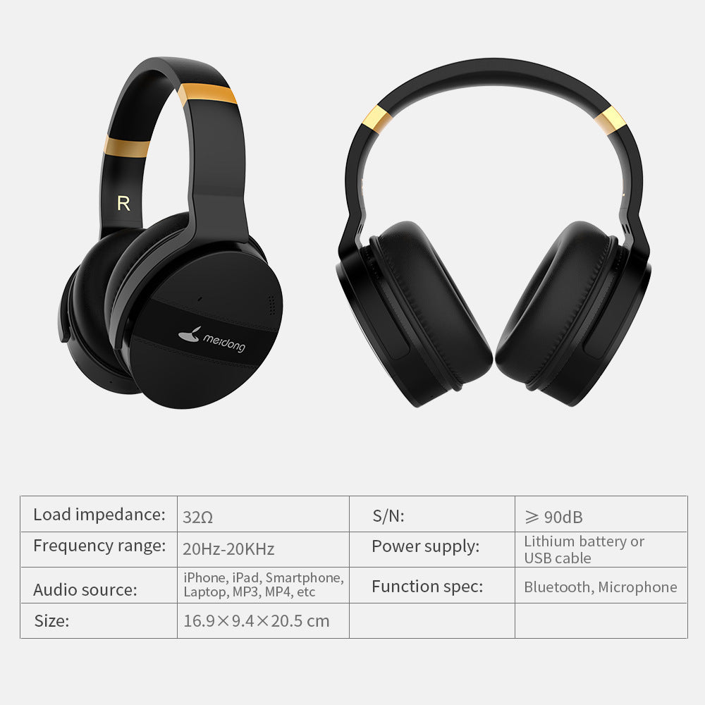 Wireless Noise Canceling Headphones Computer Mobile Bass Gaming