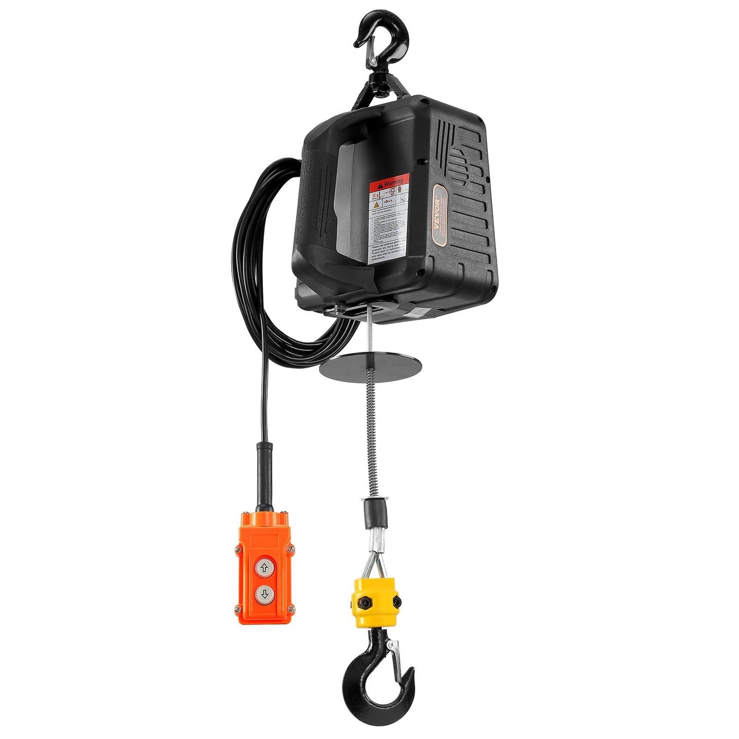VEVOR 3-in-1 Electric Hoist Winch, 1100lbs 1500W Portable Power Winch Crane,  22.9 Ft Lifting Height, 13 Ft Min With Manual, Wired And Wireless Remote Control, Overload Protection