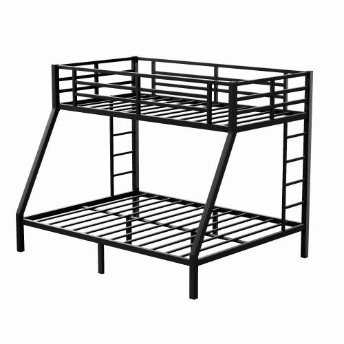Metal Twin XL Over Queen Bunk Bed For Teens And Adults,Space-Saving Noise Reduced No Box Spring Needed