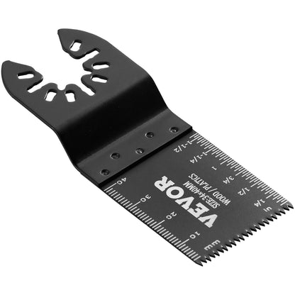 VEVOR 50PCS Oscillating Saw Blades, Universal Quick Release Oscillating Saw Blades, Multitool Tool Blades For Wood Plastic Aluminum,