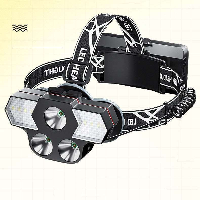 Strong LED Night Fishing Remote Charging Headlight