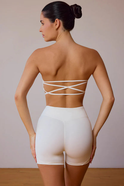 Sports Workout Beauty Back Tube Top With Chest Pad Yoga Vest