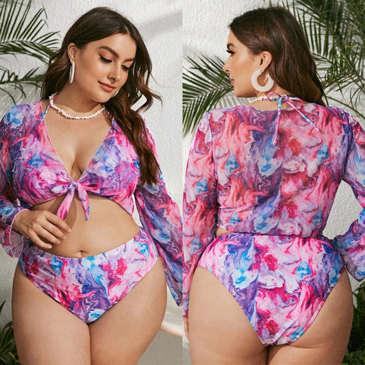 Plus Size Three-piece Swimsuit