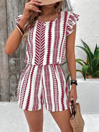 Female  Ruffles Jumpsuit