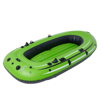 VEVOR Inflatable Boat, 5-Person Inflatable Fishing Boat, Strong PVC Portable Boat Raft Kayak,  Aluminum Oars, High-Output Pump, Fishing Rod Holders, And 2 Seats, 1100 Lb Capacity For Adults, Kids