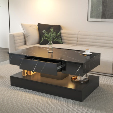 High LED Coffee Table,Modern Coffee Table For Living Room,Living Room Tables,Large Living Room Furniture,LED Lights