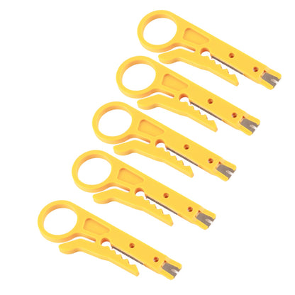 5Pcs Mini Wire Stripper Portable Durable Network Wire Stripper for CAT5,CAT5eCAT6 Data Cable 3D Printers PTFE Tube