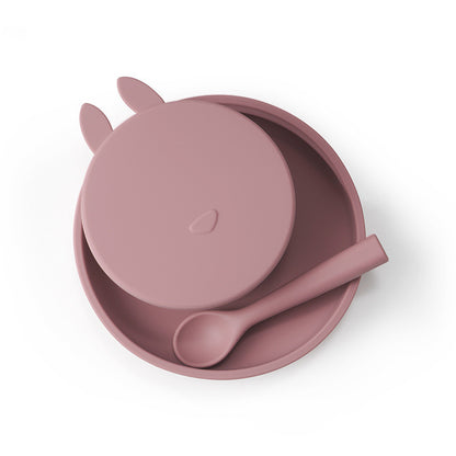 Silicone Baby Dinner Three-piece Set