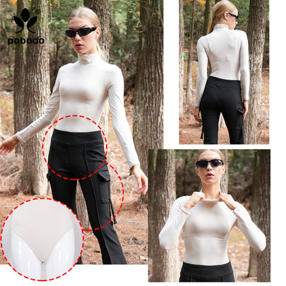 Round Neck Long Sleeved  Warm Jumpsuit