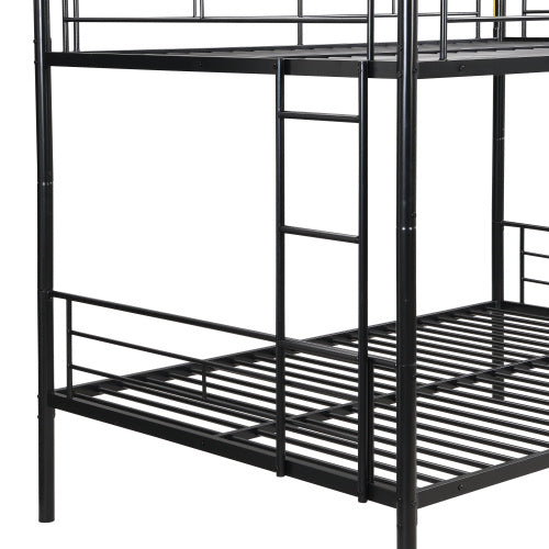 Full Over Full Metal Bunk Bed , No Box Spring Needed, Easy Assemble
