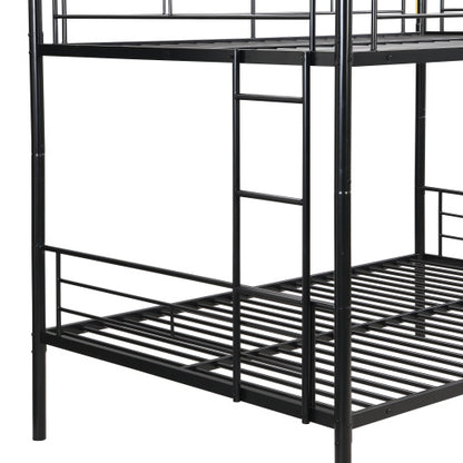 Full Over Full Metal Bunk Bed , No Box Spring Needed, Easy Assemble