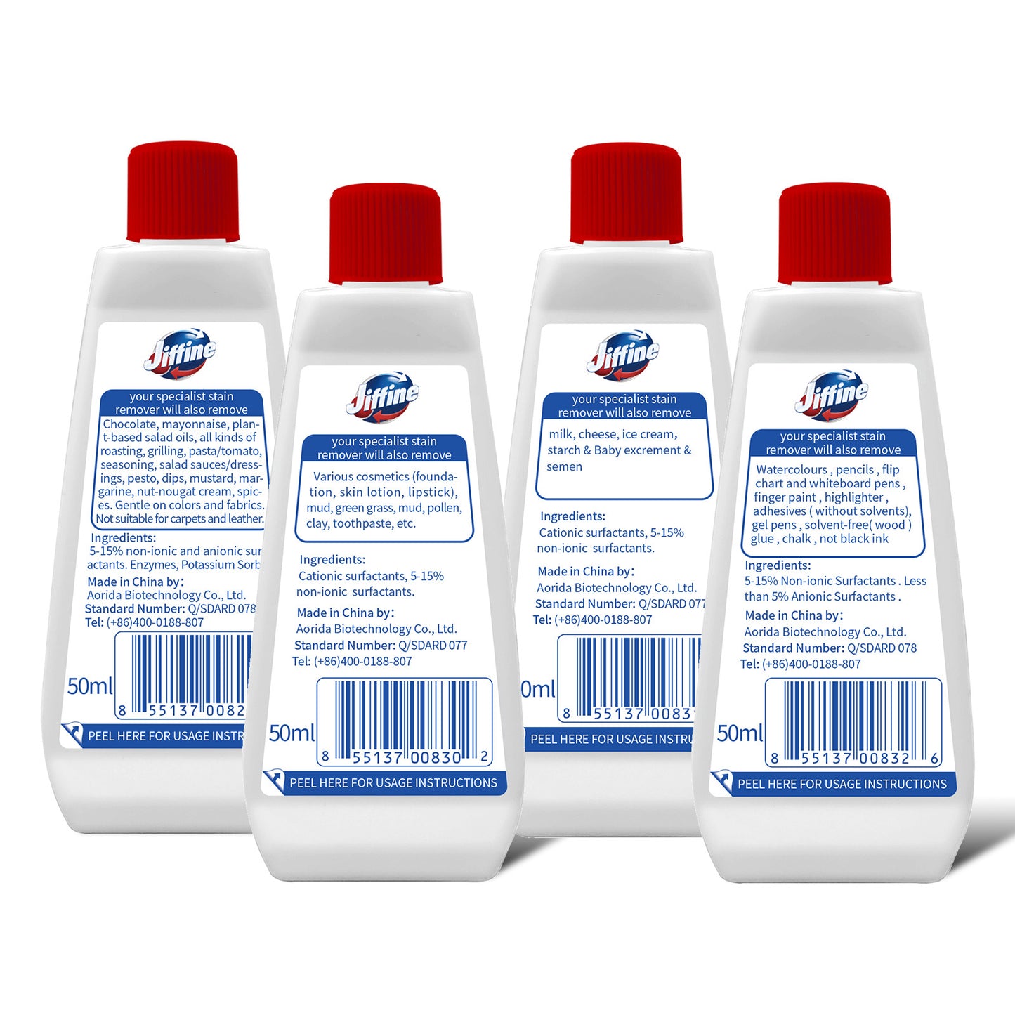 JIFFINE oil Stains, Grass Stains, Milk Stains, Pen Stain Remover