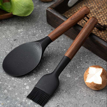 Wooden Handle Silicone Kitchenware