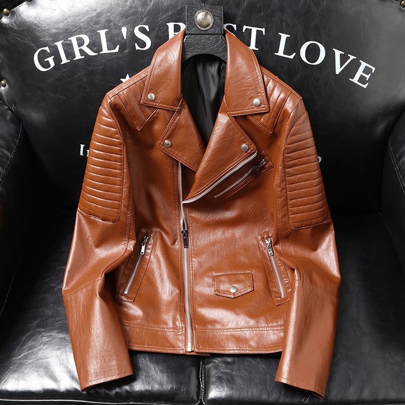Spring And Autumn Leather Jacket