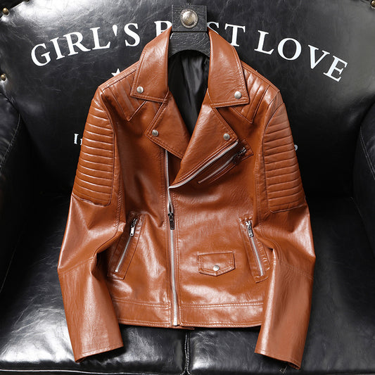 Spring And Autumn Leather Jacket